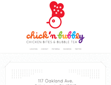 Tablet Screenshot of chicknbubbly.com